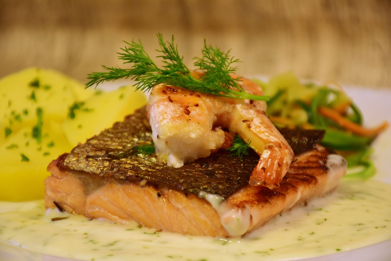 Oven Baked Salmon Foil Pack with Shrimp