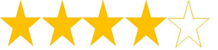 4 Star Rating on Amazon