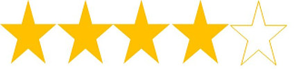 4 Star rating on Amazon